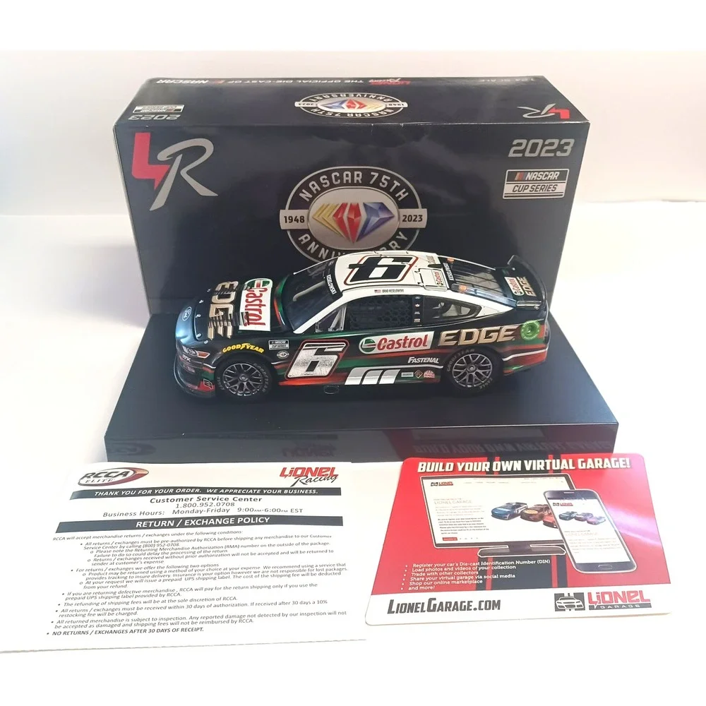 Brad Keselowski 2023 Castrol EDGE #6 Ford Mustang 1:24 RCCA ELITE 1 of 648 NEW